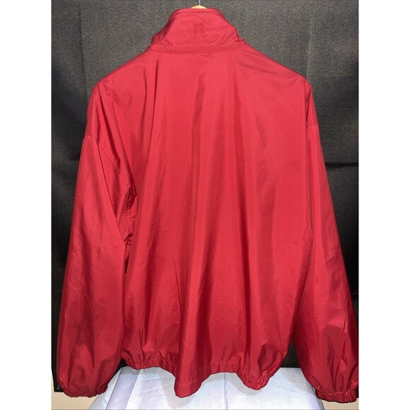 Tommy Hilfiger Golf Jacket Men’s XL Red Long Sleeve Full Zipper Solid Color - Picture 6 of 10